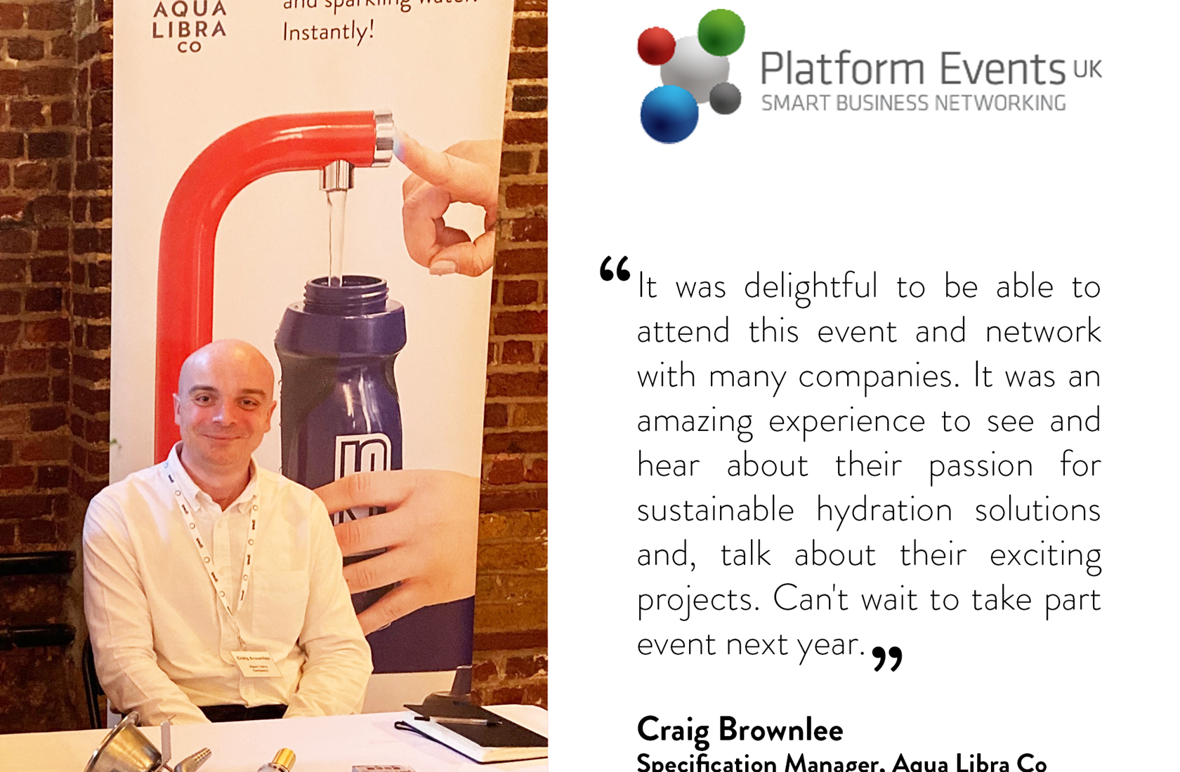 Aqua Libra Co Attends the Platform Catering Event UK
